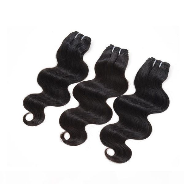 

brazilian body wave human virgin hair weaves double weft 50g pc natural black color unprocessed remy hair extensions