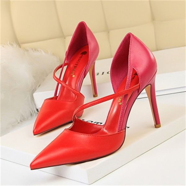 

summer 2021 new sandals fashion high-heeled bombs mixed colors women's leather wedding shoes hifn, Black