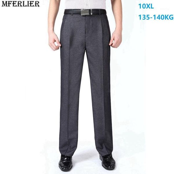 

autumn men suit pants formal large size big classic 7xl 8xl 9xl 10xl pants business office work straight trousers black simple1