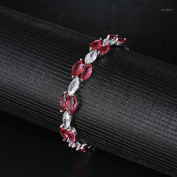 

bilincolor red bracelet zircon bracelet and bangle for women1, Black