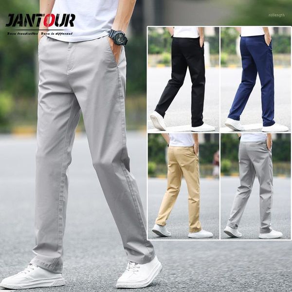 

2020 summer pants men fashions business mens trousers slim stretch men casual pants pantalon verano hombre big size 36 38 40 421, Black