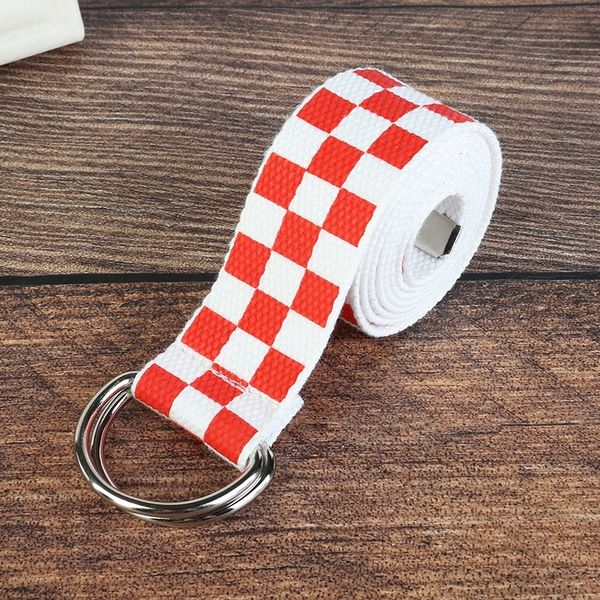 

gyxmq trendy nylon for and nylon doublekorean version versatile canvaspersonalized fashion wo woven trendy canvas belt for men and women dou, Black;brown