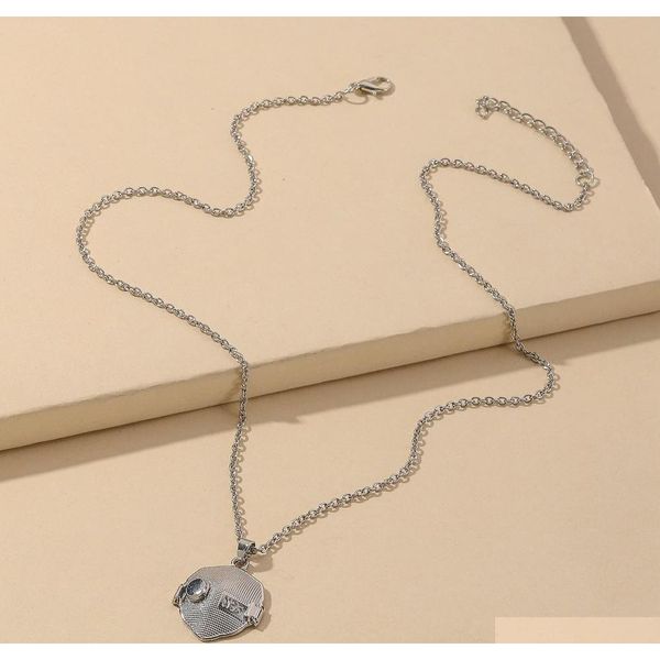 

s1326 fashion jewelry n95 face mask pendant necklace sqcbim beauty888, Silver
