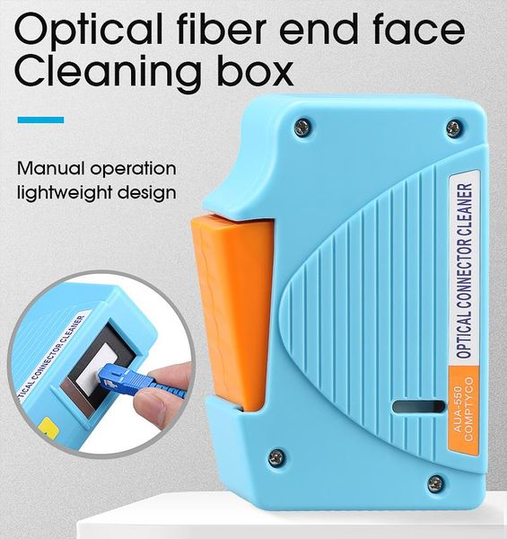 

100% new] optical fiber connector cleaner/fiber conector cleaning cassette, 500 times cassette cleaner fiber optic cleaning box