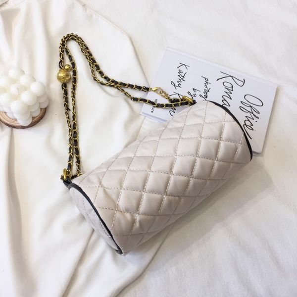 

diamond lattice shoulder bag exquisite chain design crossbody bag bags for women 2020 new autumn ladies fashion pillow sac