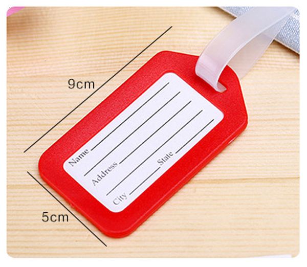 

luggage 20pcs/lot candy on board tags wholesale environmental protection plastic card sets of checked baggage tag listing, Silver