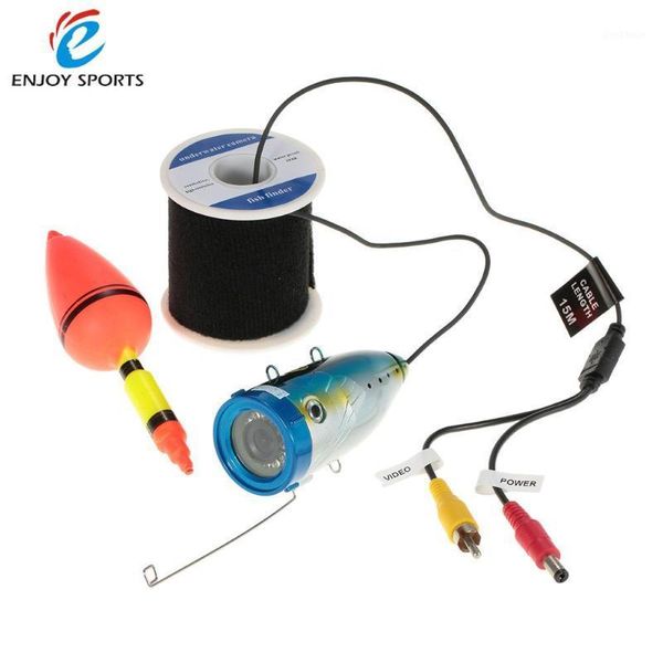 

1000tvl waterproof underwater fish finder fishing video camera fish detector 12pcs white led lights 15m/30m cable1