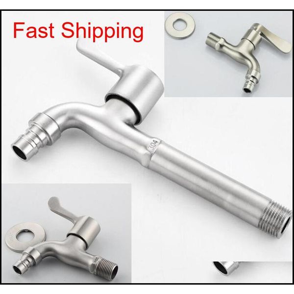 

g1/2 modern fashion garden 304 stainless steel lengthen fast open faucet /creative handle washing mac qyljdw new_dhbest