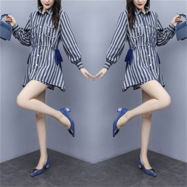 

striped and women's shorts elegant girly pantalon pieces two summer clothes woman suit all female n68w, White