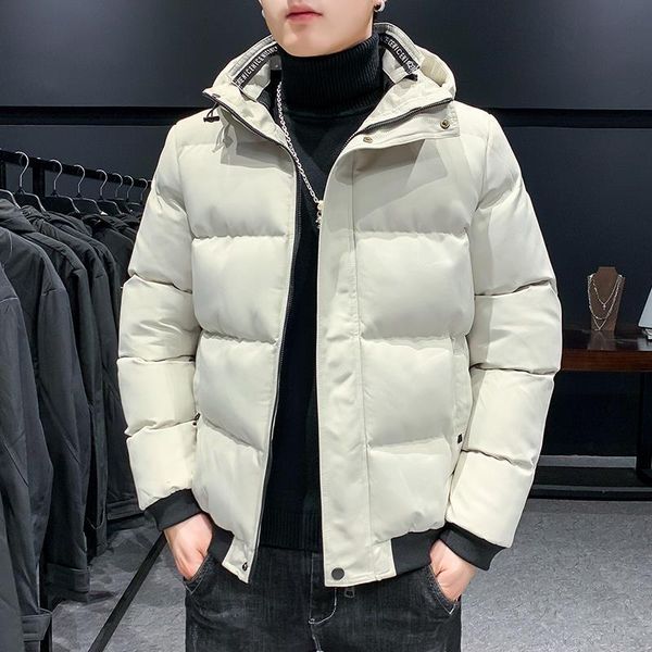 

2020 new men's cotton padded clothes korean casual cotton padded clothes for men, Black