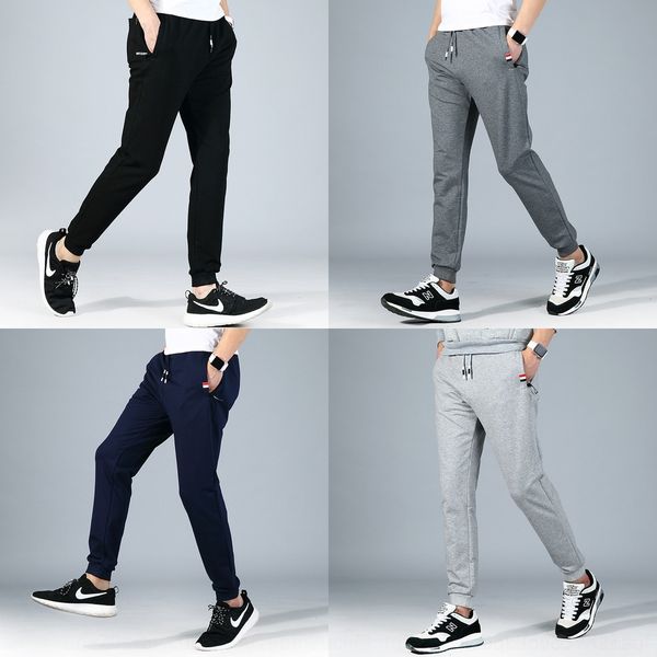 

hrw6m spring spring tight harlan tight men's casual fashionable slim fit sports autumn pants men's korean fashion leggings harun p, Blue