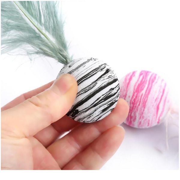 

cat toy star ball plus перо eva материал световой пена шар шарика бросая игрушка pet products для cats собаки kitt bbyrct