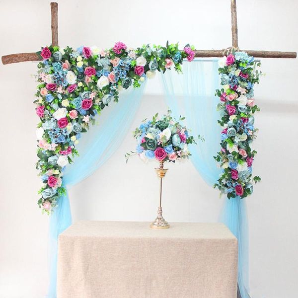 

trigonal ornamentation flower artificial plant mixed diy wedding decor simulation floral wall scene layout decoration tools