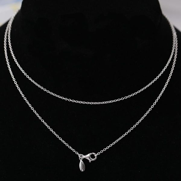 

s925 necklace chain link necklace for women wedding party gift fine jewelry, Silver