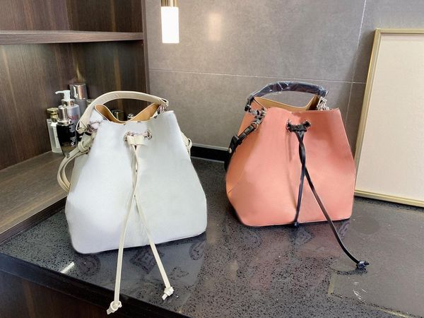 

drawstring bag handbag designer bags handbags leather high-capacity fashion brand evening party shopping casual occasions with exquisite pac, Black;red