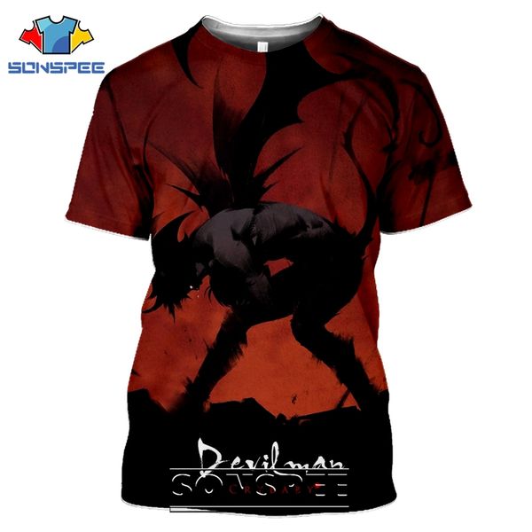 

devilman crybaby anime 3d print shirts plus size oversized hentai men clothing