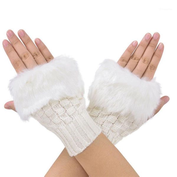 

hirigin women winter warm stretchy warmers long fingerless gloves fashion mittens women clothing1, Blue;gray