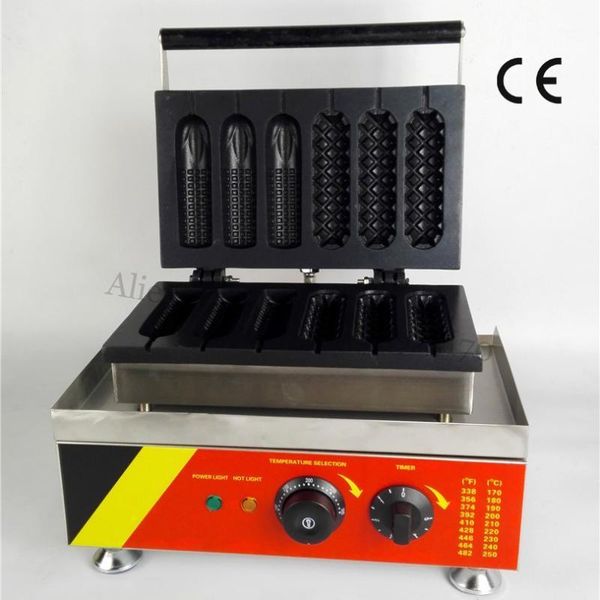 

electric lolly dog waffle machine three og waffle stick and three corn type for snacks bar restaurants coffee house1