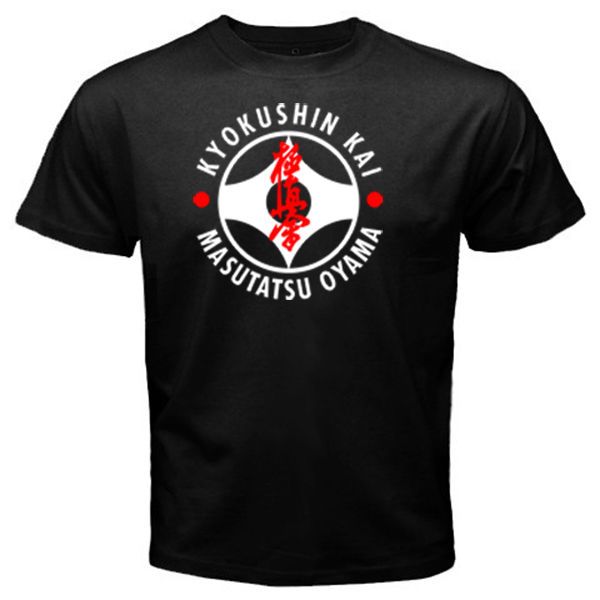 

2018 men t shirt fashion funny casual short sleeve tshirts kyokushin kai masutatsu oyama logo slim t shirts sport hooded sweatshirt hoodie