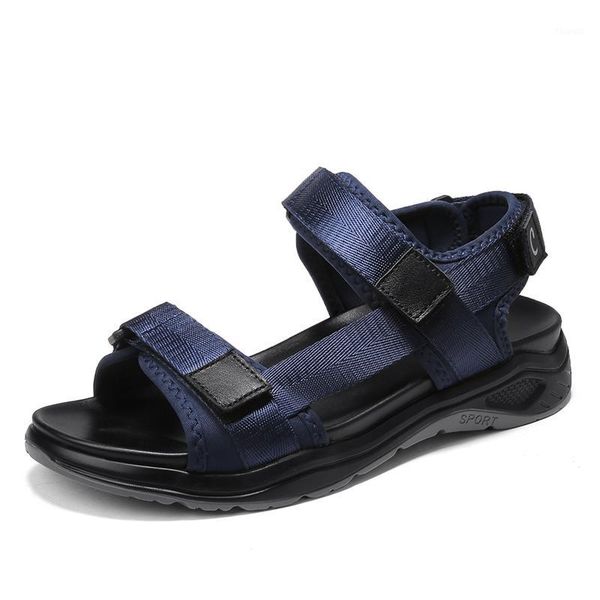 

verano summer for sandalen deportivas masculina trekking sandalle 2020 men hombre rasteira mens sandals de transpirables1, Black