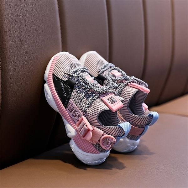 

ulknn mesh sport kids sneakers for girs boys casual sport baby children sneakers fashion tenis infantil kids shoes baby sneakers, Black