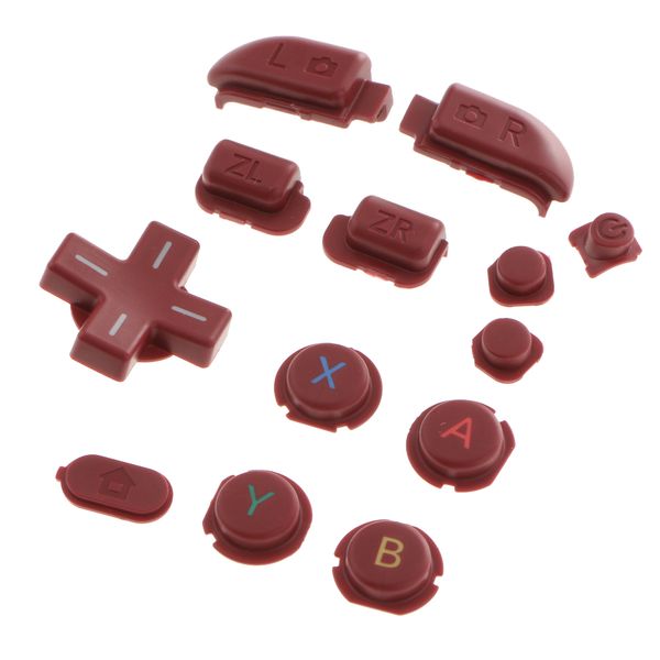 

abxy home cross key button set for new 3dsll/xl console red