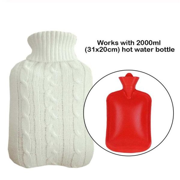

2000ml removable washable knitted injectable water bottle bag cover for kids adults home school office indoor outdoor use wmtpkk