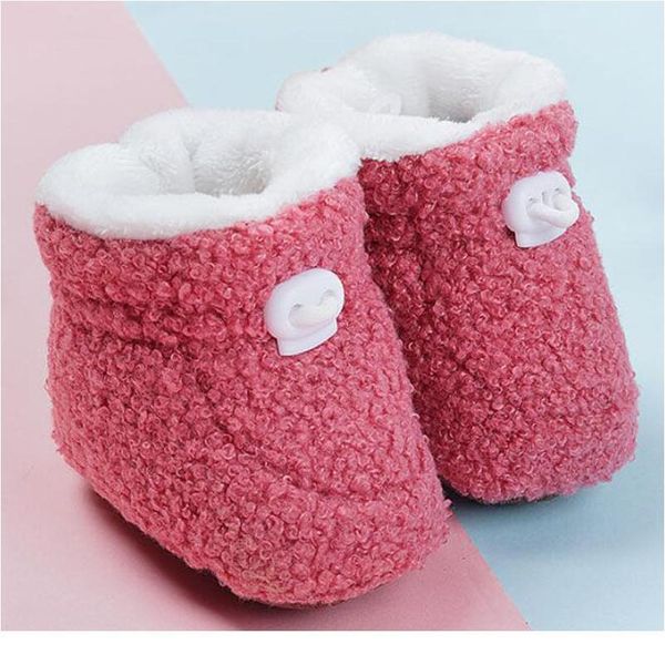 

new newborn cotton shoes sock winter thick warm boys girls baby foot sock new qylhzl, Pink;yellow