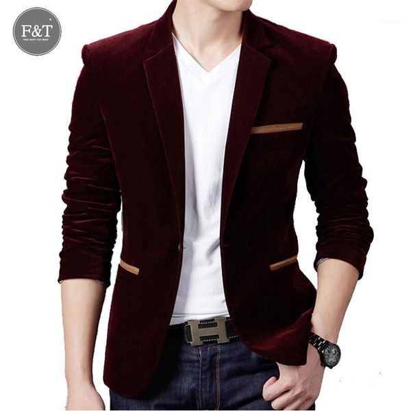 

men's suits & blazers wholesale- [asian size]brand clothing men casual spring autumn mens slim fit blazer jacket men's single butt, White;black
