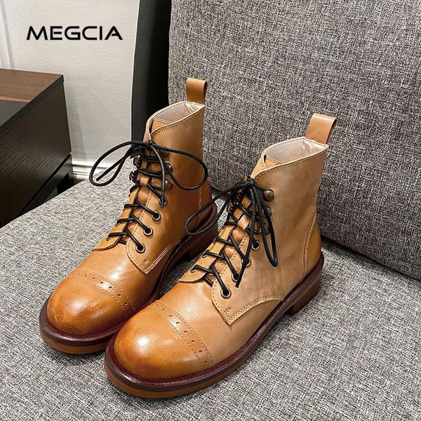 

ретро ботинки женщин неподдельной кожи мартин сапоги платформа узелок обувь оксфорд квадратным каблуком осень зима черный коричневый a24, Black