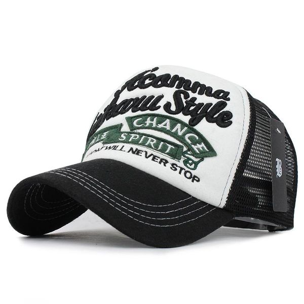 

flb] 5 panels embroidery summer baseball cap mesh cap gorras hombre hats hip hop caps dad casquette hats for men women sqcvnm, Black;white