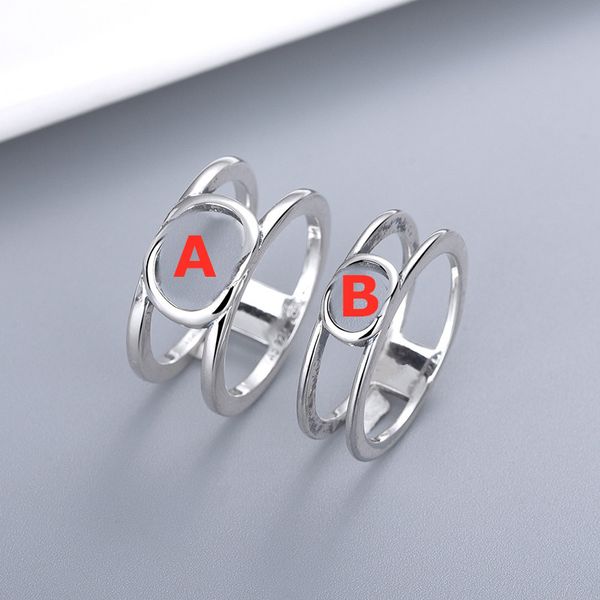 

new products letter ring silver plated ring personality charm ring supply fashion jewelry supply