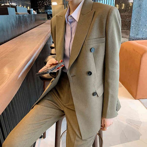 

casual dresses plus large size women's suit coat spring and autumn korean fat mm professional two-piece set 92117 izyk, Black;gray