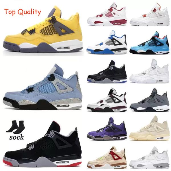 

jumpman 4 4s basketball shoes for men 1s 11s 13s university blue white oreo bluebird black cat what the racer blue shattered backboard shimm
