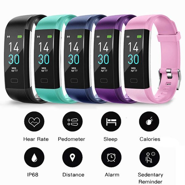

smart watch ip68 bluetooth color screen sports waterproof tracker fitns wristband