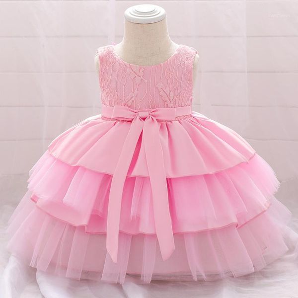 

little baby girls clothes flower girls dress baby costume elegant fluffy princess party dresses first communion baptism vestido1, Red;yellow