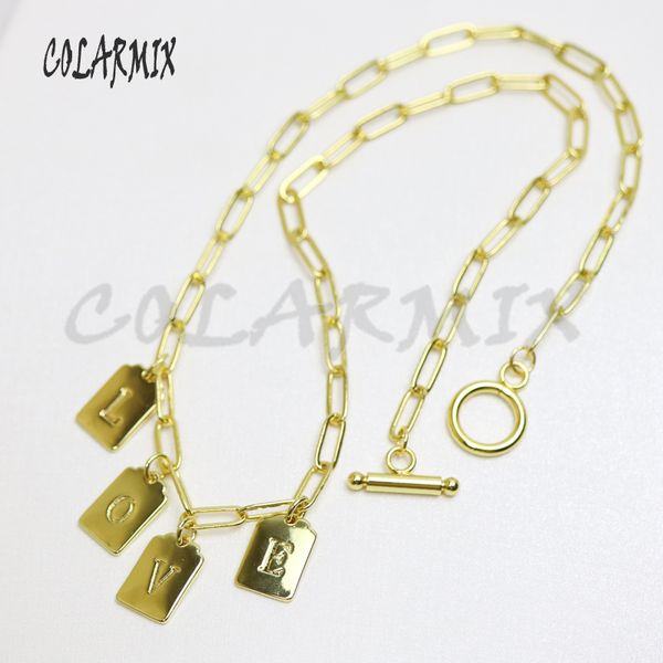 

8pcs rectangle letters pendants necklace tag charm alphabets jewelry accessories pendants fashion jewelry for women 50982 0927, Silver