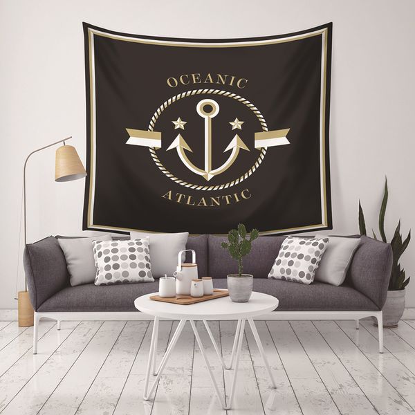 

new arrival 9 styles anchor home decor tapestries beach towel camping blanket bedsheet table-cloth with led light