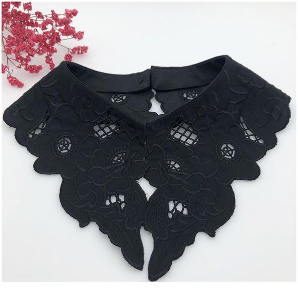 

exaggerated big pointed collar fake collar detachable collars lapel blouse women black white clothes shirt acc jllhbu, Blue;red