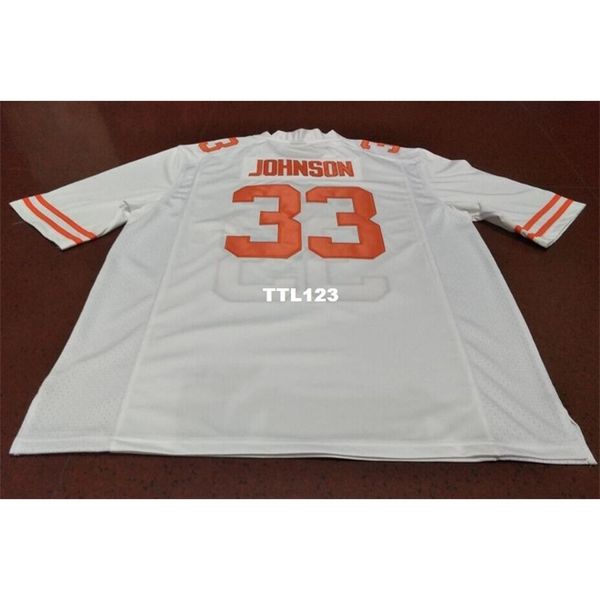 

3421 #33 johnson texas longhorns alumni college jersey s-4xlor custom any name or number jersey, Black