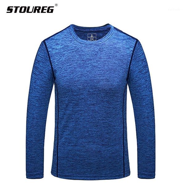 

outdoor t-shirts breathable hiking long sleeve t-shirts,quick dry running sport t-shirts,four seasons fitness camping shirts1, Gray;blue