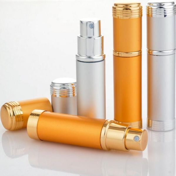 

packing bottles 100pcs 5ml empty anodized aluminum glass compact perfume atomizer fragrance mini spray scent bottle 1