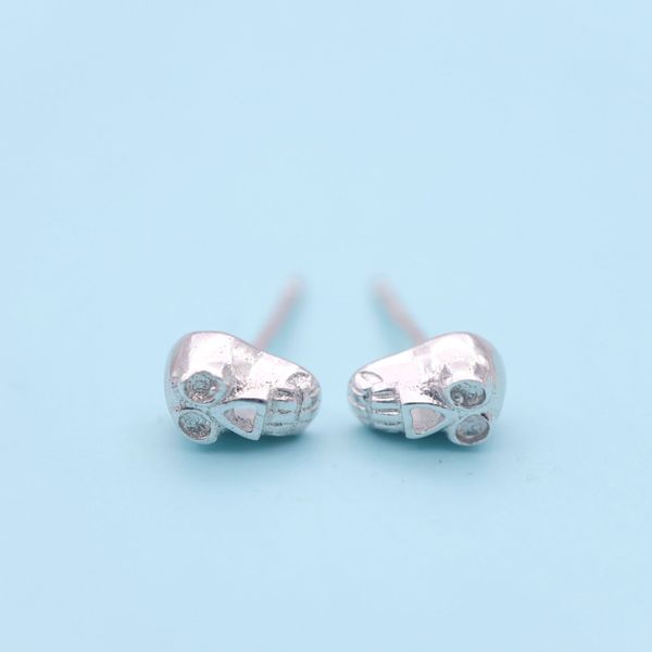 

hengsheng s925 silver cross-border one product dropshipping halloween skull fashion korean style simple stud earrings womens earrings, Golden