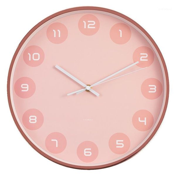 

wall clocks rose gold modern clock minimalist metal atmospheric bedroom zegar scienny stylish house decoration mm60wc1