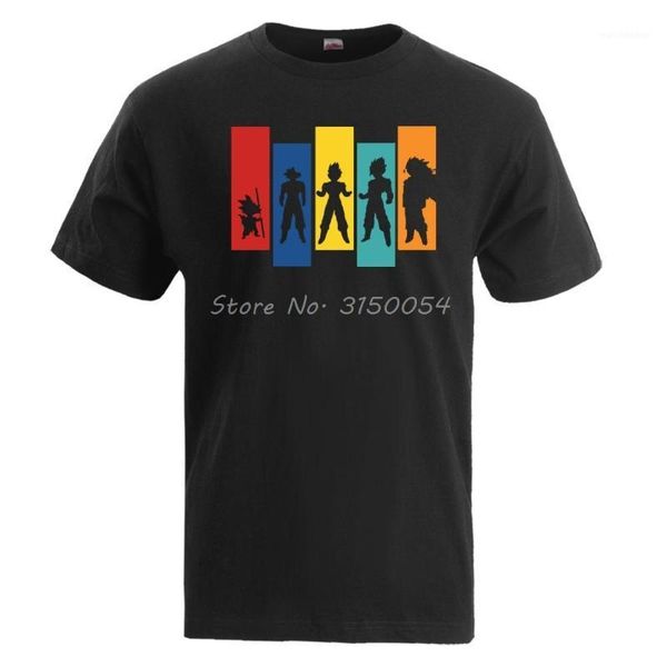 

drago ball z tshirt men summer harajuku super sai yan print t shirt cotton tees manga corta japan anime t-shirt1, White;black