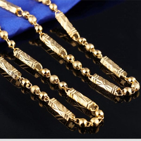 

chains hip hop choker necklace for men jewelry yellow gold filled rock male statement 20inches/24inches, Silver