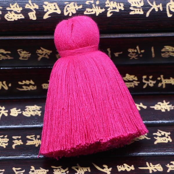 

5pc 6cm mini cotton fat tassel pendant home textile curtain clothing pendant tassel diy key bag bracelet necklace craft tassels h qylxey