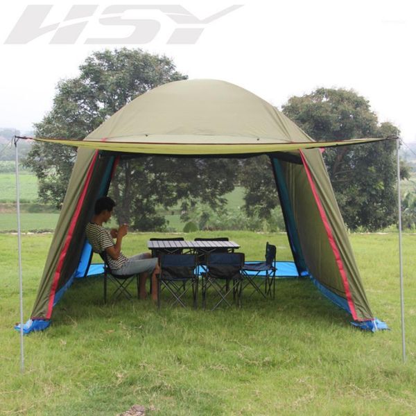 

anti-uv outdoor pergola tent camping wild big tent family travel 4-6persons awning garden pavilion awning beach1