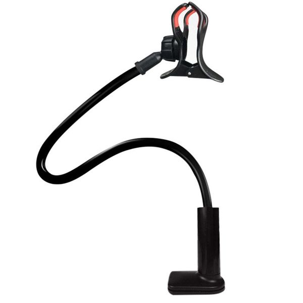 

360 градусов вращающийся портативный мобильный телефон кронштейн клип держатель телефона стойки длинные руки настольные крепления кровать ун