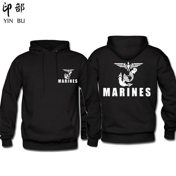 

хлопок hoodie us морские пехотинцы design marine corps hoodie streetwear мода хип-хоп толстовки сша морские пехотинцы хараджуку толстовка пл, Black